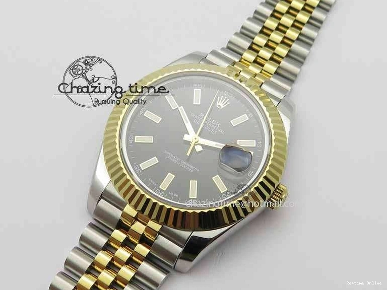 0416 DateJust II 41mm SS YG BP Maker Best Edition Black Dial On Jubilee Bracelet A Lightweight 3670